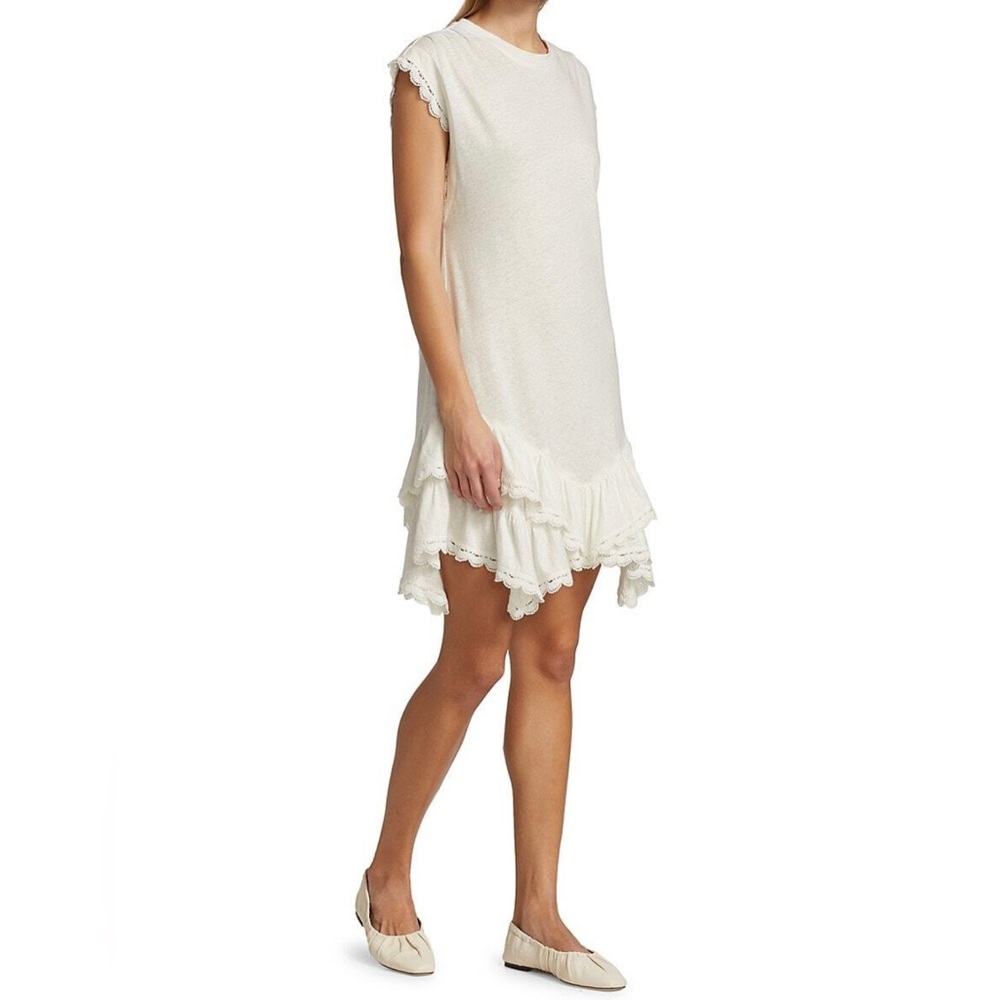 Derek Lam Jay Ruffle Hem‎ T-Shirt Dress - Picture 4 of 11